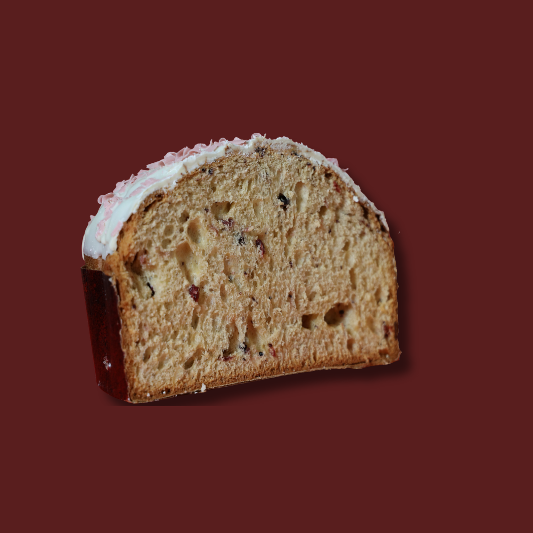 Panettone Artigianale gusto Cioccolato Bianco e Frutti Rossi