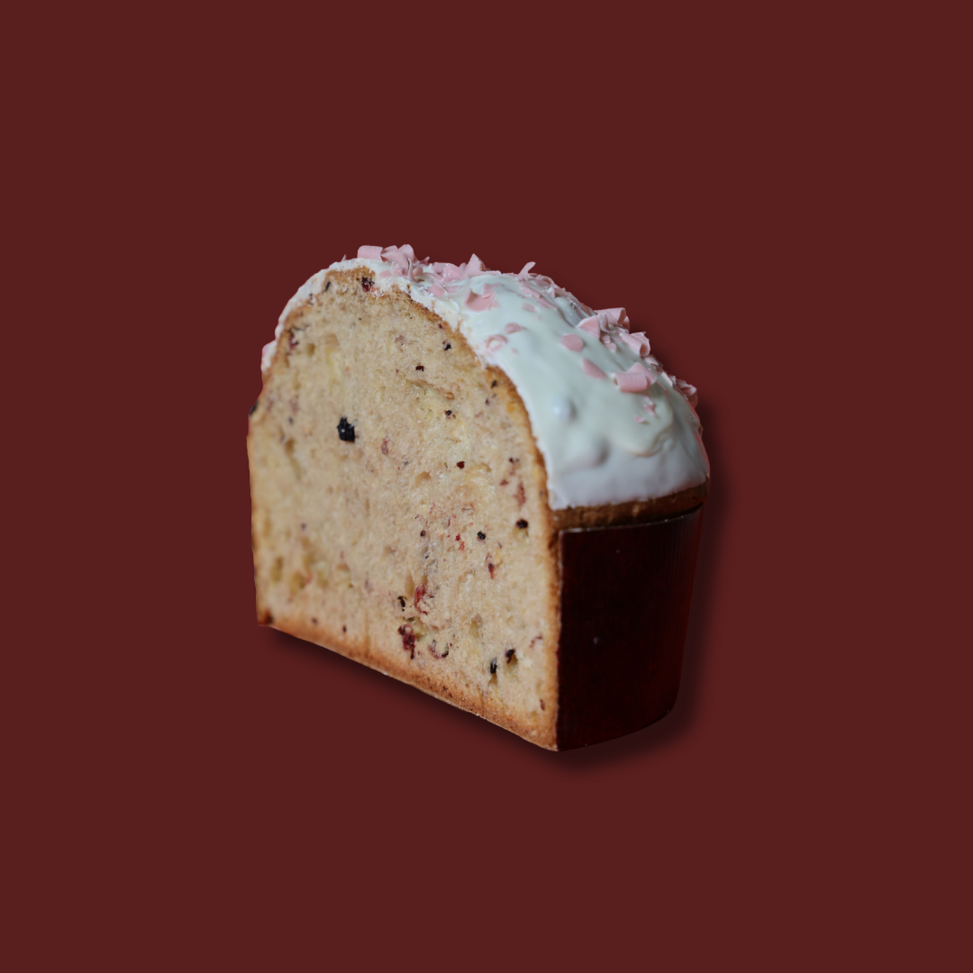 Panettone Artigianale gusto Cioccolato Bianco e Frutti Rossi